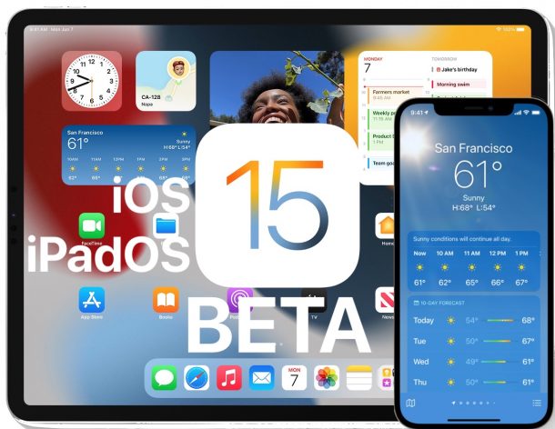 iOS15パブリックベータおよびiPadOS15パブリックベータ