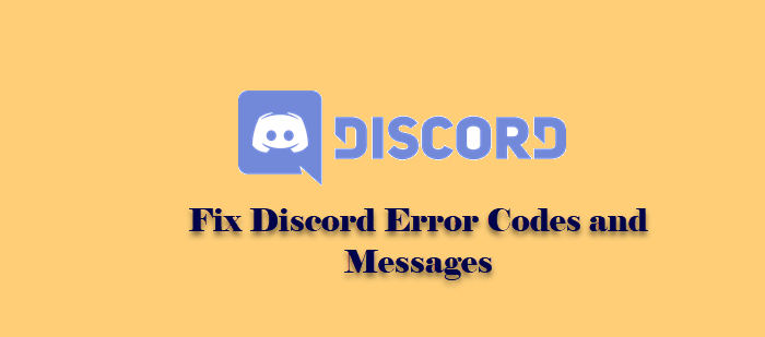 Discordエラーコードとメッセージの修正 Ja Atsit