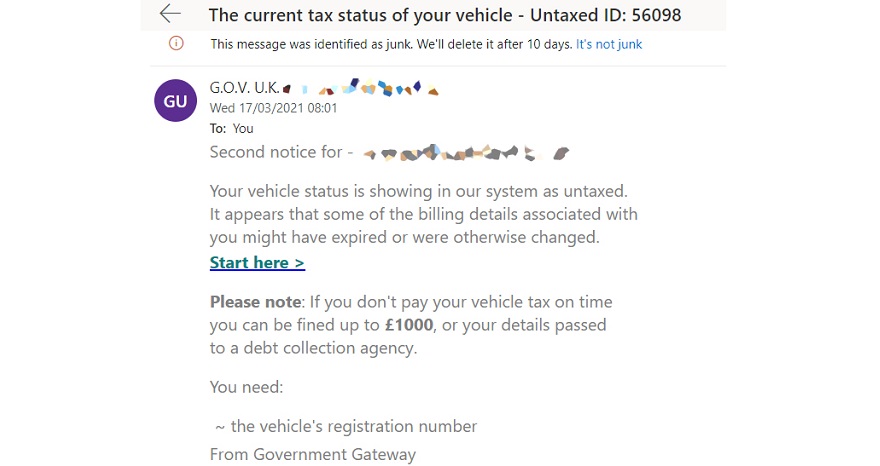 英国の消費者は自動車税の電子メール詐欺について警告しました Ja Atsit