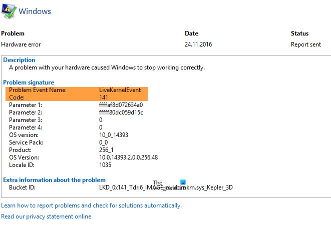 Windowsコンピューターでのlivekerneleventエラーの修正 Ja Atsit