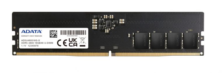 PR）ADATAは最大32GBの容量を持つDDR5-4800メモリモジュールを発売 