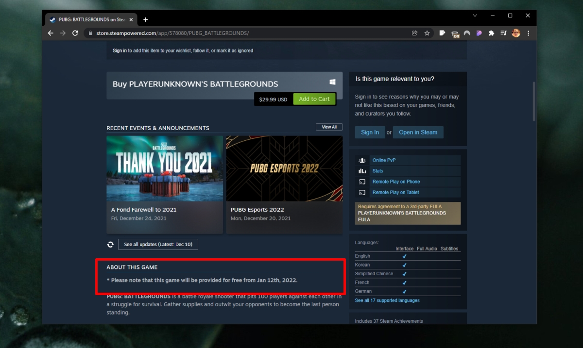 Steamでpubgを無料で入手する方法 法的な方法 Ja Atsit