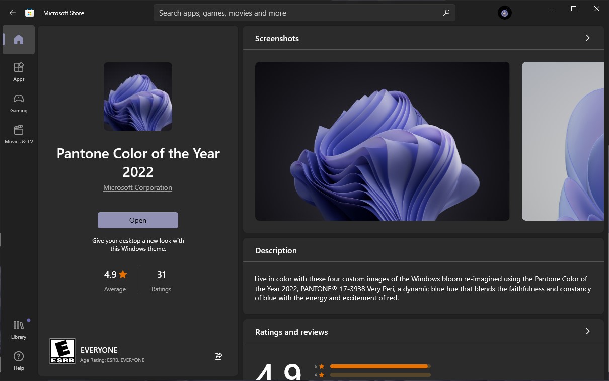 Windows 11 Pantone Color Of The Year22テーマのダウンロード Ja Atsit