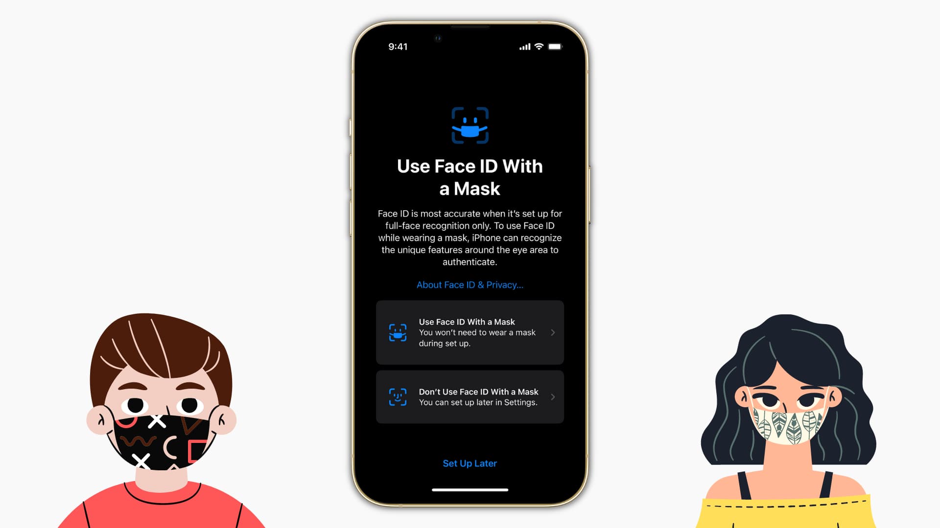 マスク id iphone face iPhoneの顔認証がついに｢マスク着用に対応｣