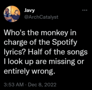 Spotify-tekster Mangler Fortsatt På Noen Sanger, Feil Eller Ikke ...