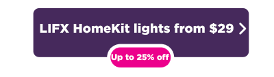 LIFX HomeKit gloeilamp verkoop knop