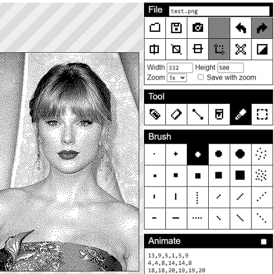 DitherPaint afbeelding dithering