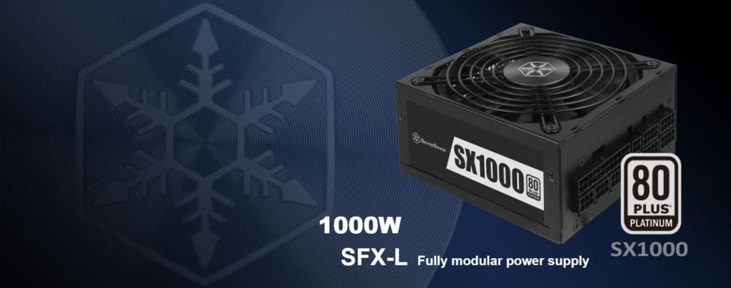 SilverStone SX1000 1000W SFX-L voeding banner