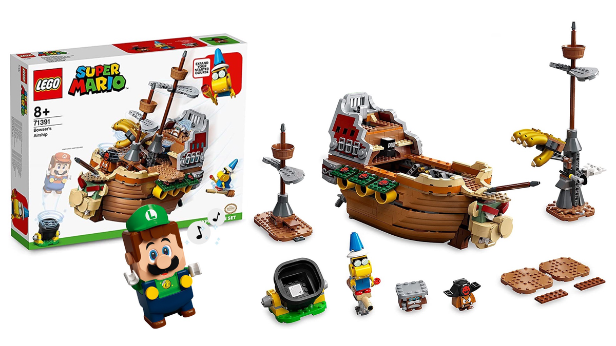 De Super Mario Bowser Airship-set