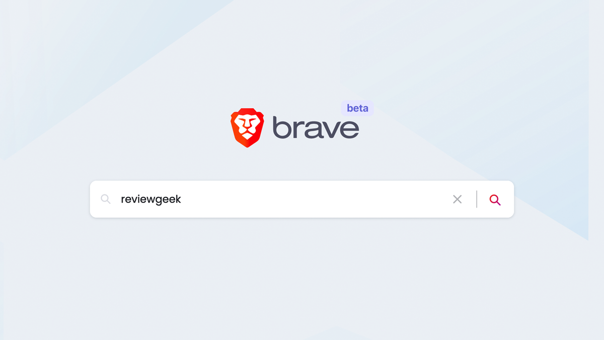 The Brave Search startpagina.