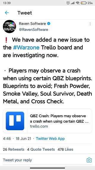 COD-Warzone-crash-issue-acknowledgement