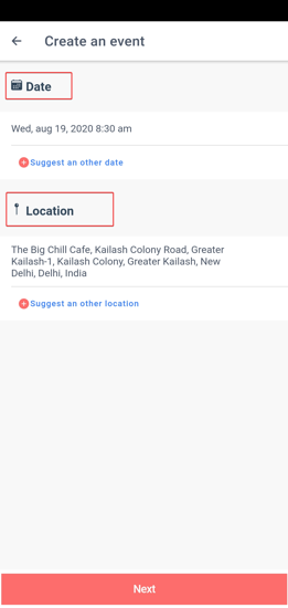Locatie en datum toevoegen