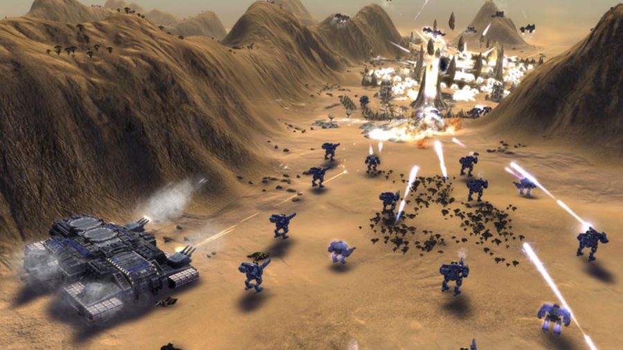 supreme-commander-best-rts-game Vijanden die strijden in Supreme Commander