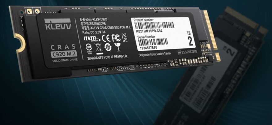KLEVV CRAS C920 2 ESSENCORE onthult KLEVV CRAS C920 & C720 M.2 NVMe SSD's