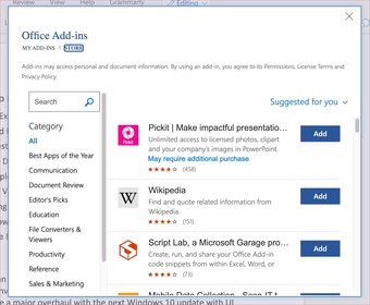 Word online add-on