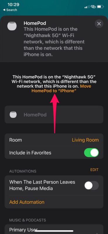 How to Change HomePod Wi-Fi Network