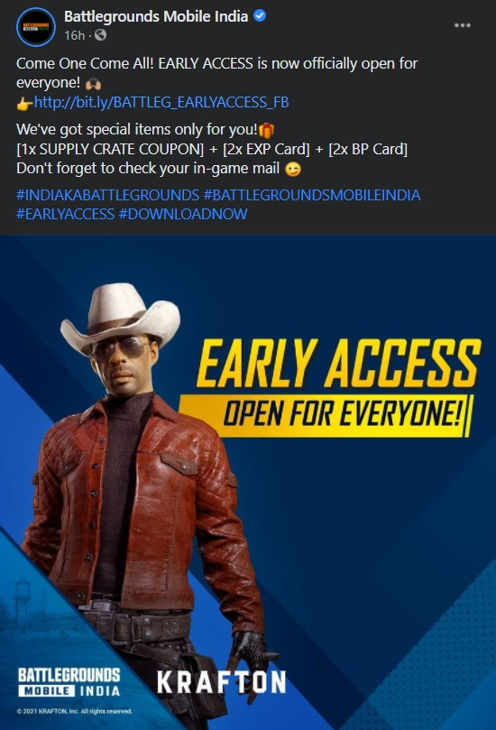 Battlegrounds Mobile India Vroege toegang open voor iedereen 1