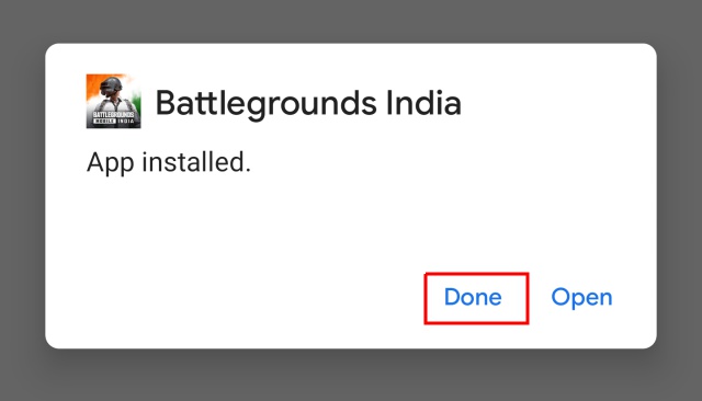 don't open battleground mobile india na installatie