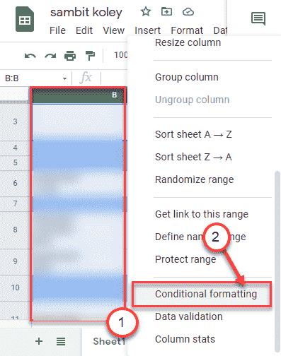 Condtional Formatting Min