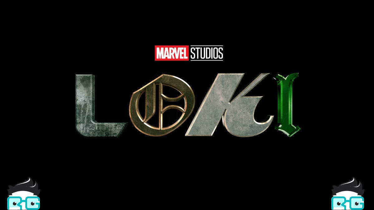 De Loki-held met twee RG-mascottes die vanaf de onderkant naar binnen gluren.
