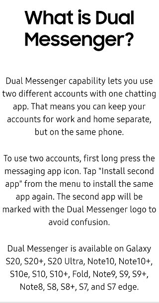 Dual messenger