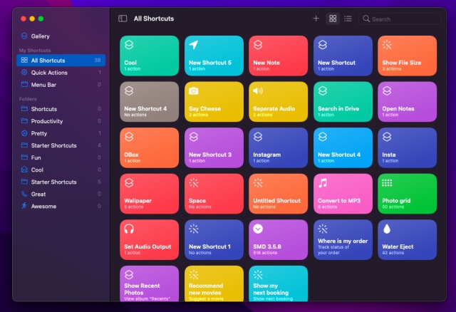 snelkoppelingen maken in macOS Monterey