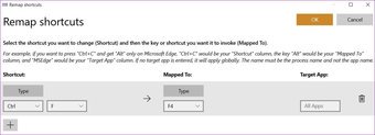 Remapping Shortcuts