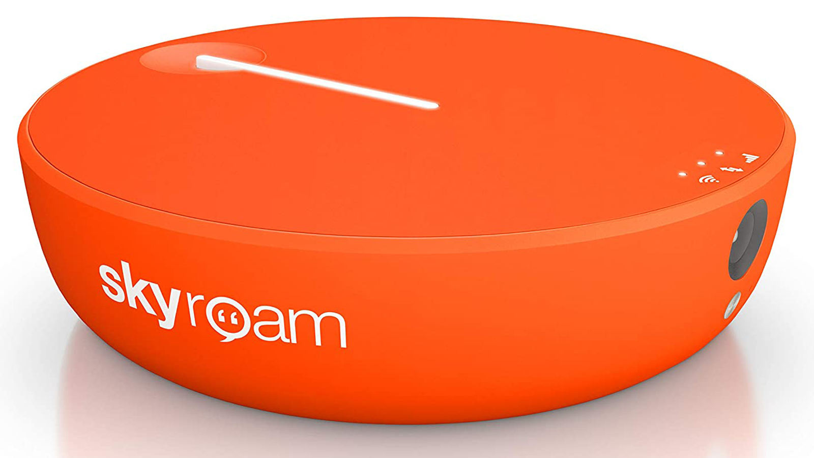 Skyroam Solis X WiFi Smartspot-apparaat met ingebouwde camera en een slimme assistent