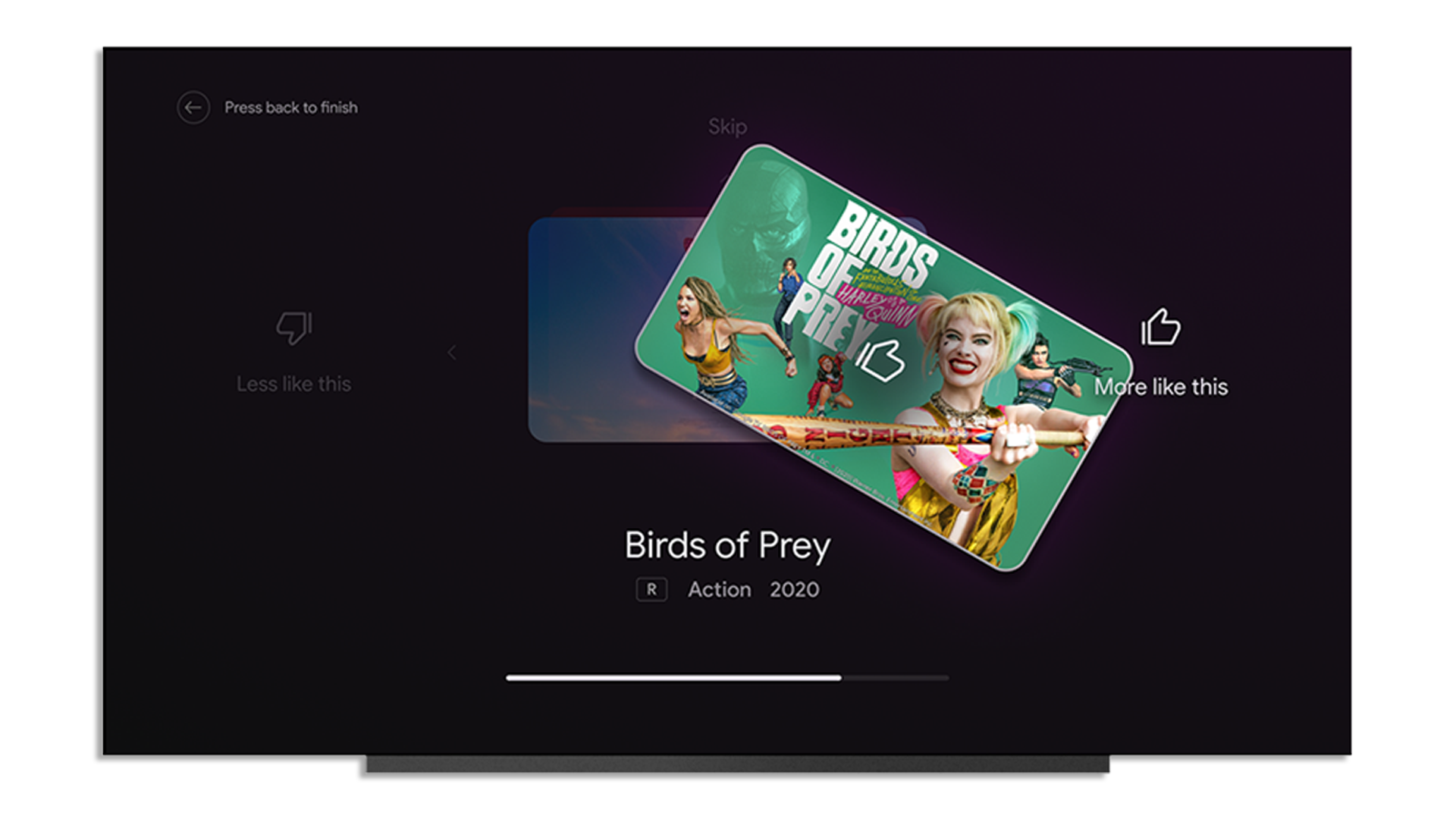 Android TV's nieuwe functie Verbeter uw aanbevelingen.