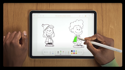 Snoopy-artiest die laat zien hoe je jezelf kunt tekenen als Peanuts-personage in Apple's nieuwe Today at Apple YouTube-serie