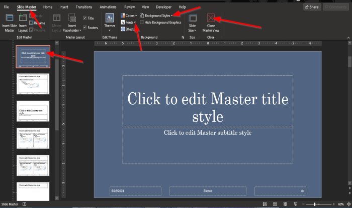 Hoe Slide Master te gebruiken in PowerPoint