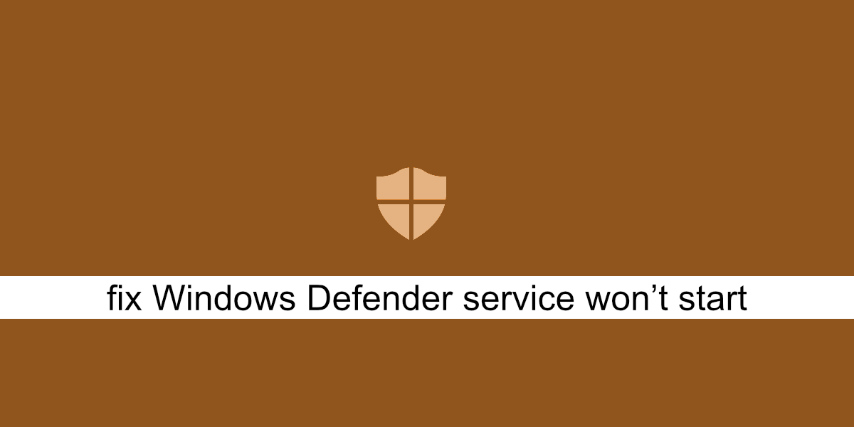 fix Windows Defender-service start niet