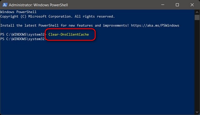 DNS-cache doorspoelen of wissen in Windows 11