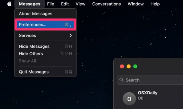 Hoe iMessage-account op Mac te wijzigen