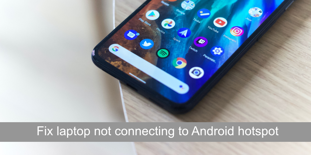 laptop repareren die geen verbinding maakt met Android-hotspot