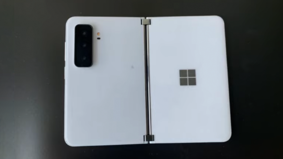 Microsoft Surface Duo lek in wit