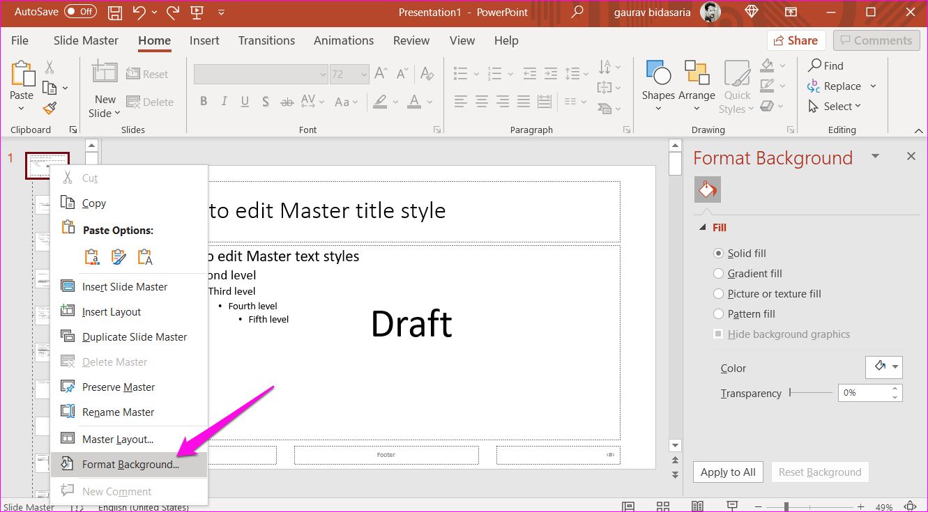 Watermerk maken en toevoegen in PowerPoint-dia's 15