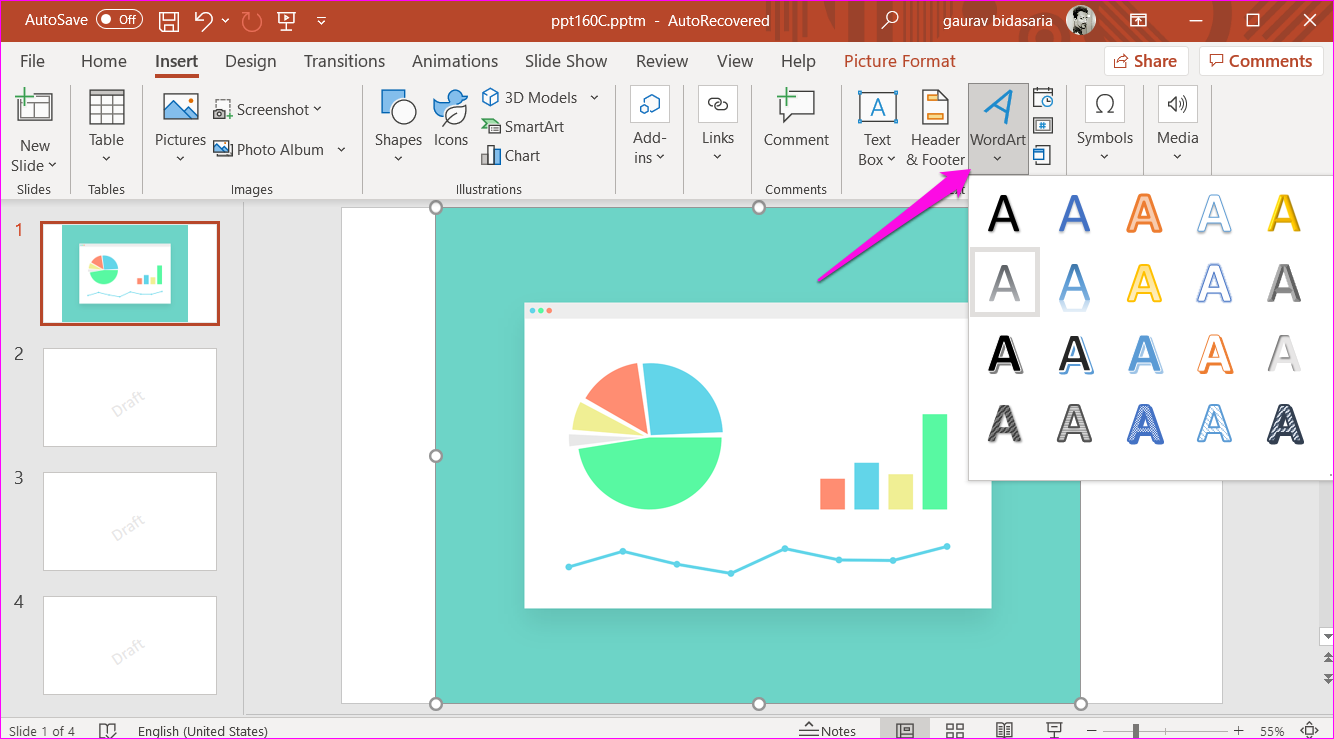 Watermerk maken en toevoegen in PowerPoint-dia's 10