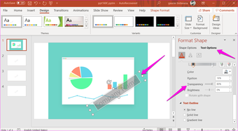 How to Create and Add Watermark in Power Point Slides 14