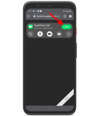 Deelnemen aan FaceTime-oproep vanaf Android