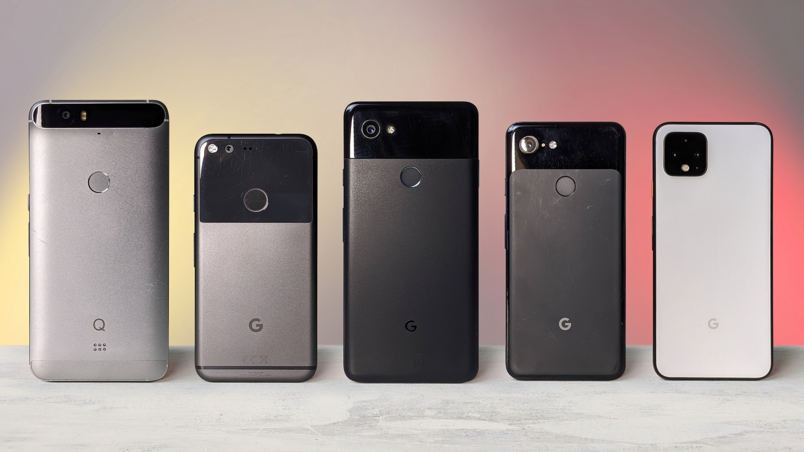 Google Pixel-evolutie van Nexus 6P naar Pixel 4