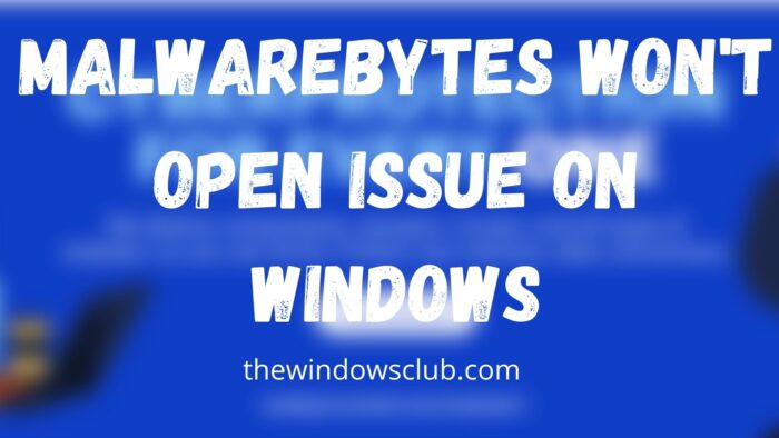 Malwarebytes kan probleem niet openen op Windows