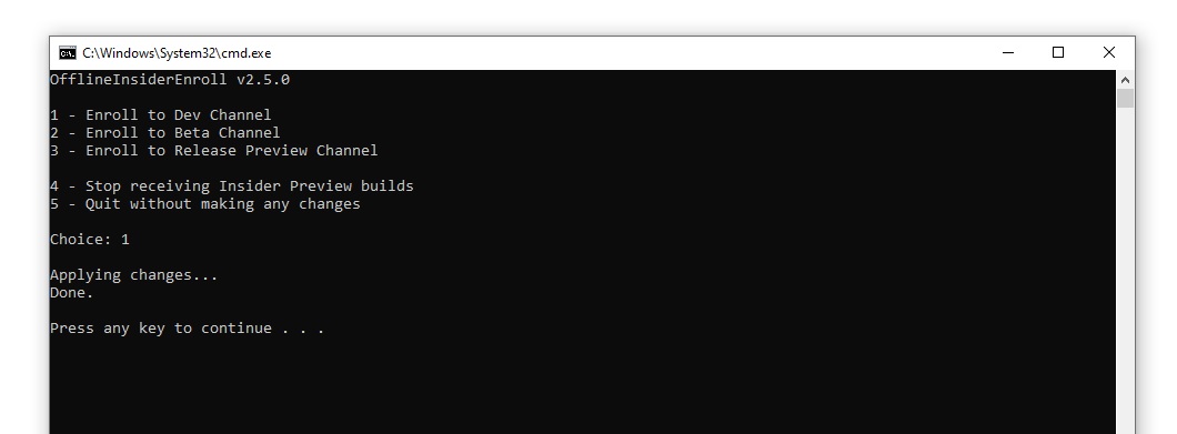 Windows 11 Insider-script