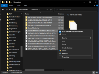 Delete pending Windows updates