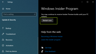 Klik nu opnieuw opstarten