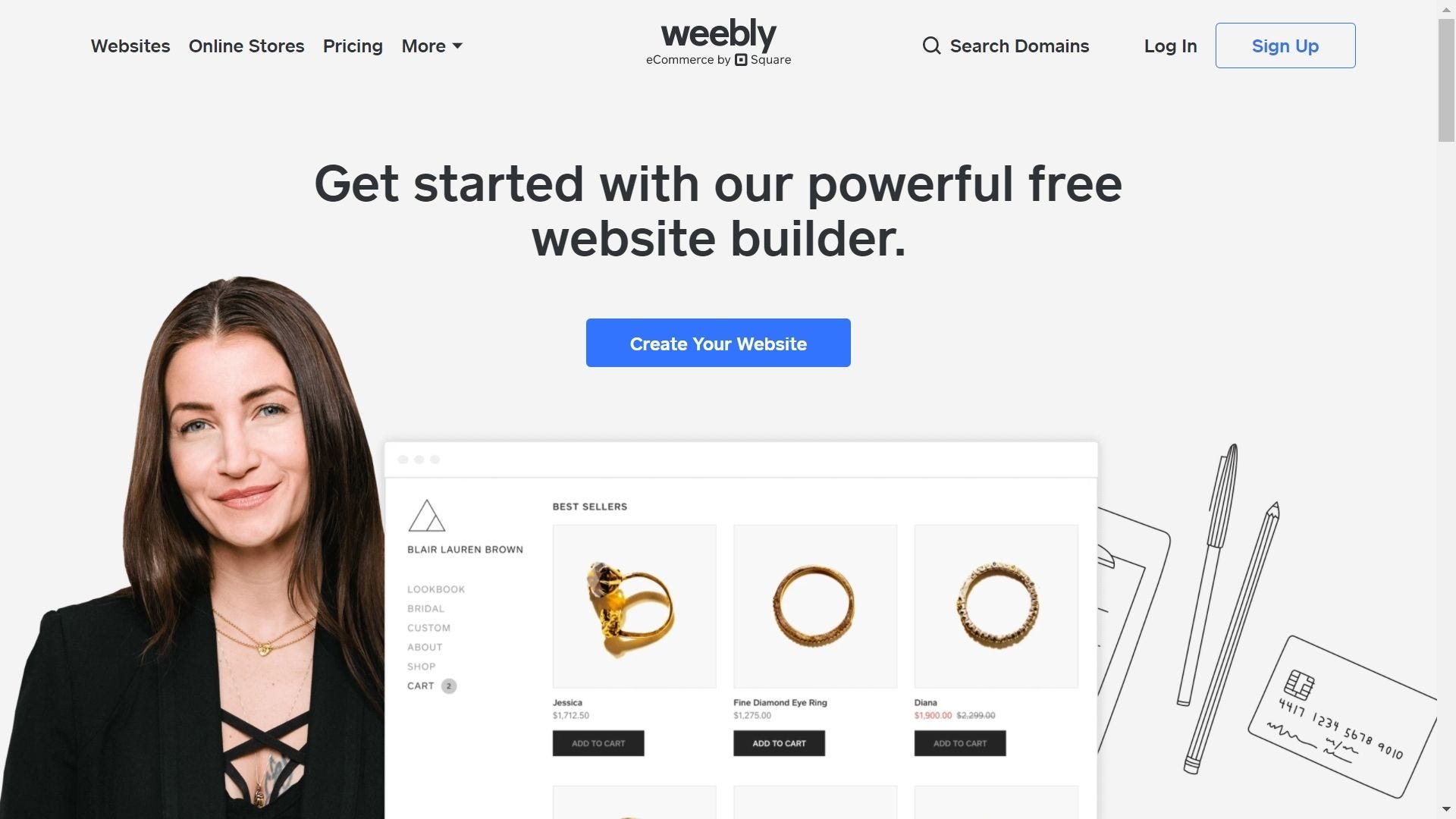 weebly website builder home pagina