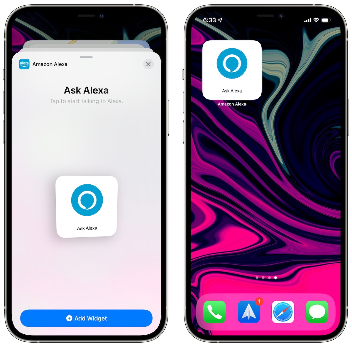 Amazon Alexa iOS Widget