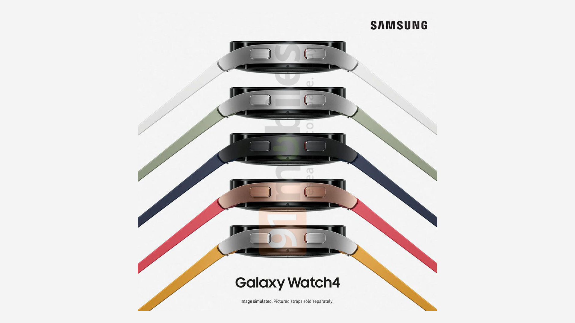 Een gelekte poster van de Galaxy Watch 4