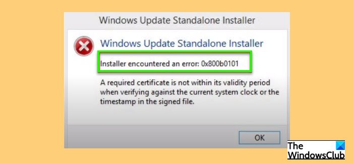 Windows Update Error 0X800B0101 op Windows 10