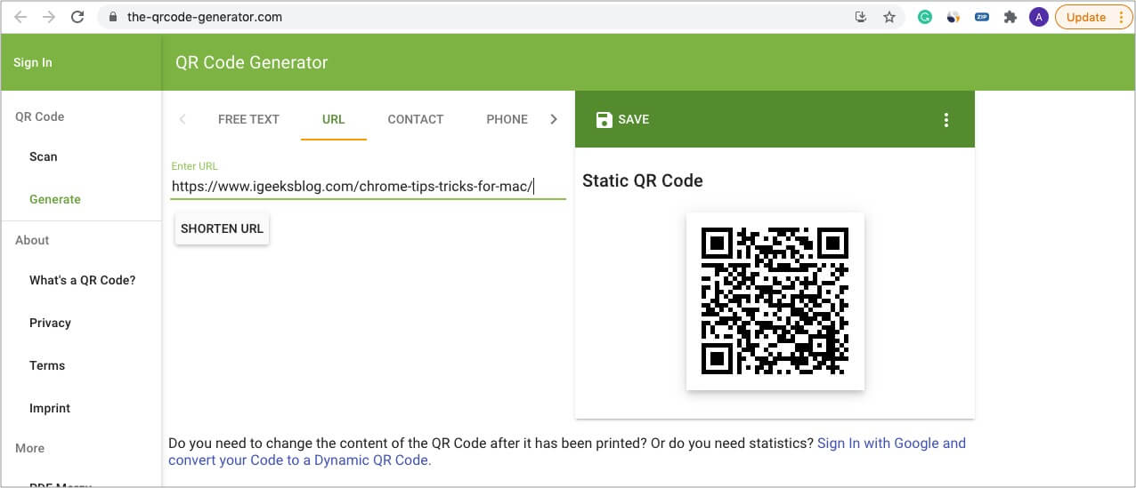 Een QRcode scannen op iPhone en iPad NL Atsit